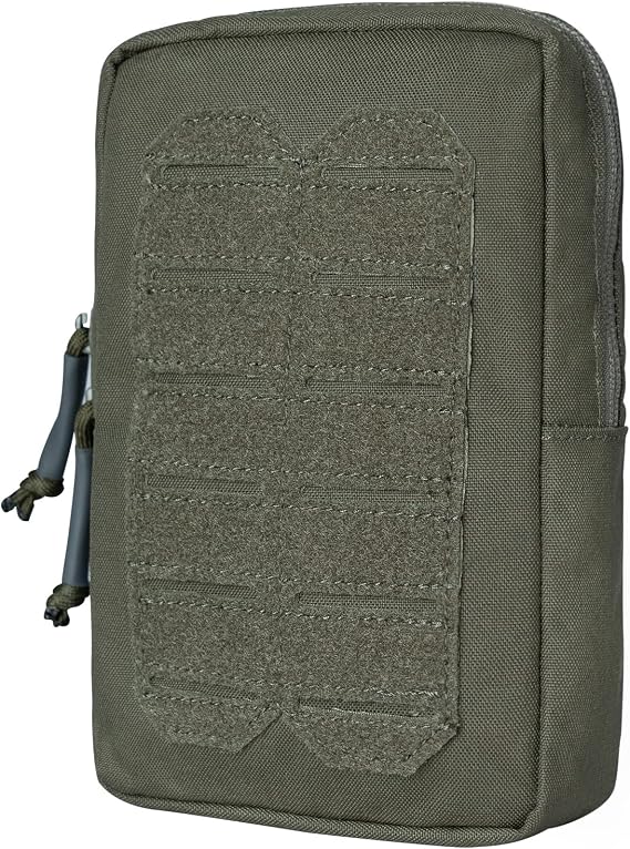 IDOGEAR Tactical MOLLE Pouch Multi-Purpose Compact EDC Small Utility Pouch Admin Organizer for Outdoor 500D Nylon