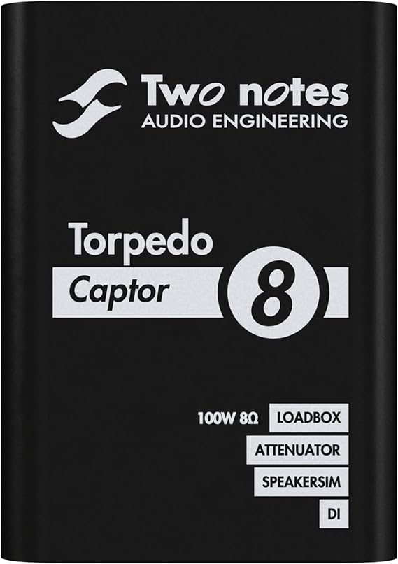 Two Notes Torpedo Captor Reactive Loadbox DI and Attenuator - 8 Ohm