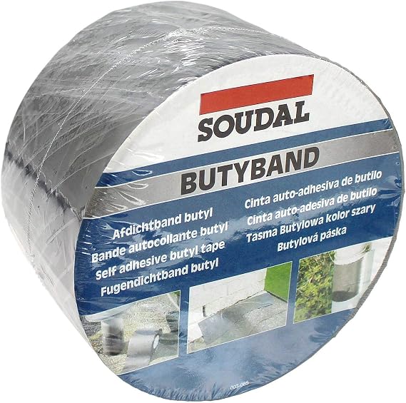 Soudal Butyband Butyl Rubber Roof Repair Flashing Tape - 75mm