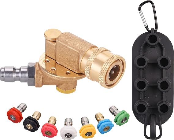 PWACCS 240 Swivel Coupler & 7 Nozzle Set for Pressure Washer, 4500 PSI
