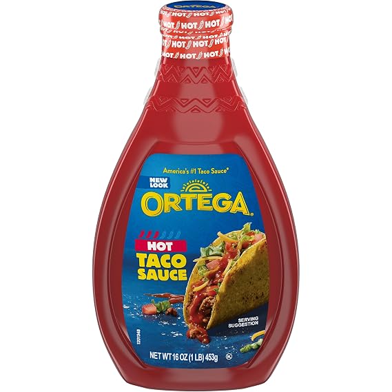 Ortega Original Taco Sauce, Hot, 16 Ounce