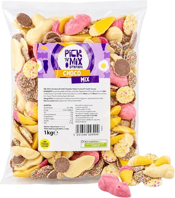 1kg Chocolate Sweets Mix Bag