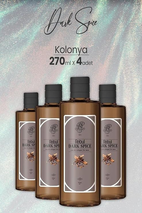 Rebul Dark Spice Kolonya, 270 ml x 4 Adet