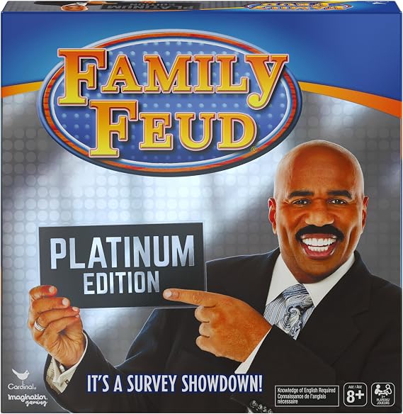 Spin Master Family Feud Platinum Edition, Family Party Board Game, for Families Adults and Kids Ages 8 and up