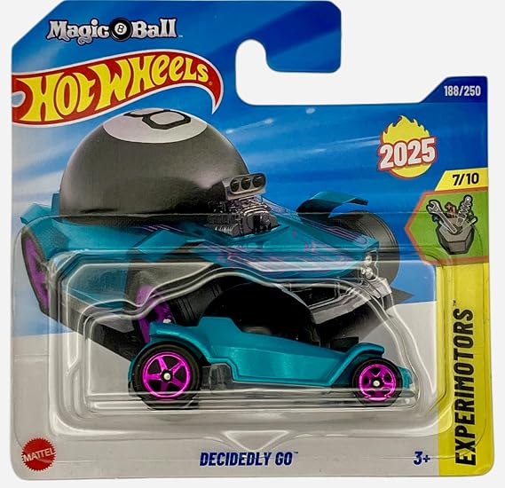 Hot Wheels - Decidedly Go - Experimotors 7/10 - JBC12 - Short Card - Magic 8 Ball - Turquoise - Mattel 2026 (188/250) - 1:64 - Fantasy Model