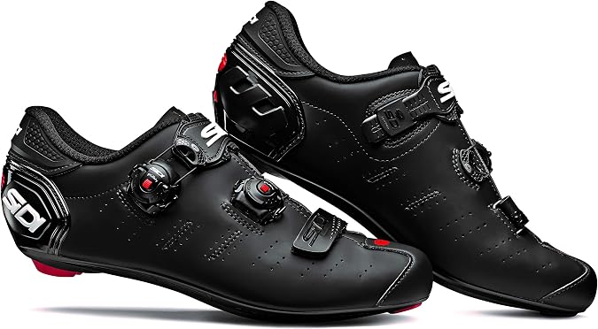 SiDI | Cycling Shoes, Professional Men's Road Bike Shoes ERGO 5 MEGA, Integrated Heel, Innovative Closure System, Carbon Composite 20 Sole