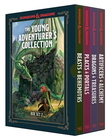 The Young Adventurer's Collection Box Set 2 (Dungeons & Dragons 4-Book Boxed Set): Beasts & Behemoths, Dragons & Treasures, Places & Portals, ... & Dragons Young Adventurer's Guides)