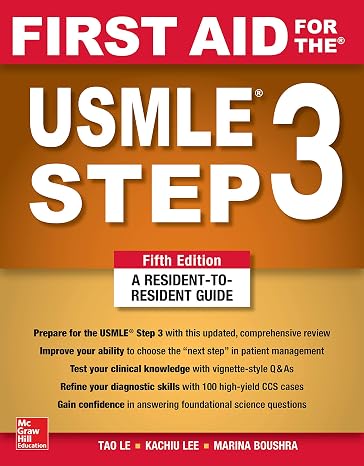 First Aid for the USMLE Step 3, Fifth Edition