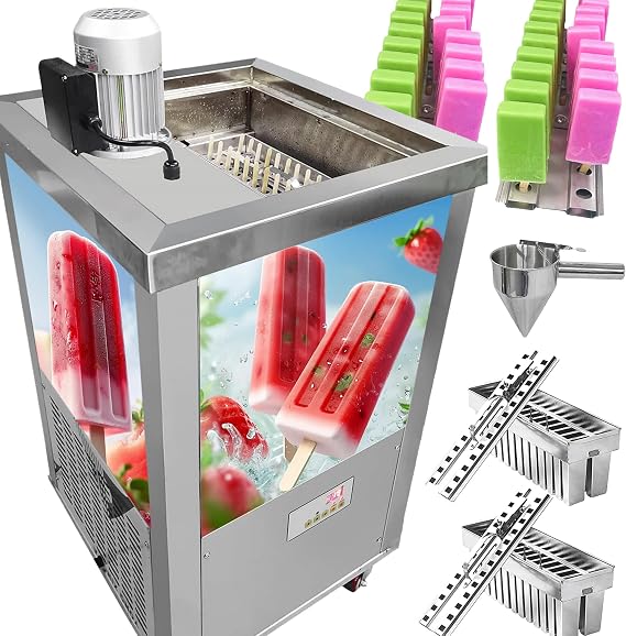 Ice Cream lollipop Maker, Popsicle ice cream machine,2X26Pcs/Set Ice Lolly Ice Lollipop Making Machine, Commercial Popsicle Maker Ice Pop Maker with Popsicle Stick Holder