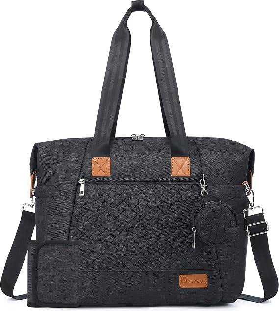 LOVEVOOK Diaper Bag Tote, Baby Diaper Bag Waterproof Travel Diaper Tote with Changing Pad