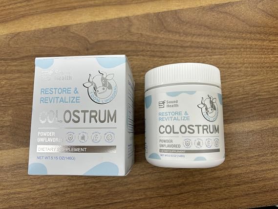 Colostrum Supplement Powder for Humans - Organic Bovine Colostrum Supplement for Gut Health, Beauty, and Immune Support - Unflavored (73 Servings)