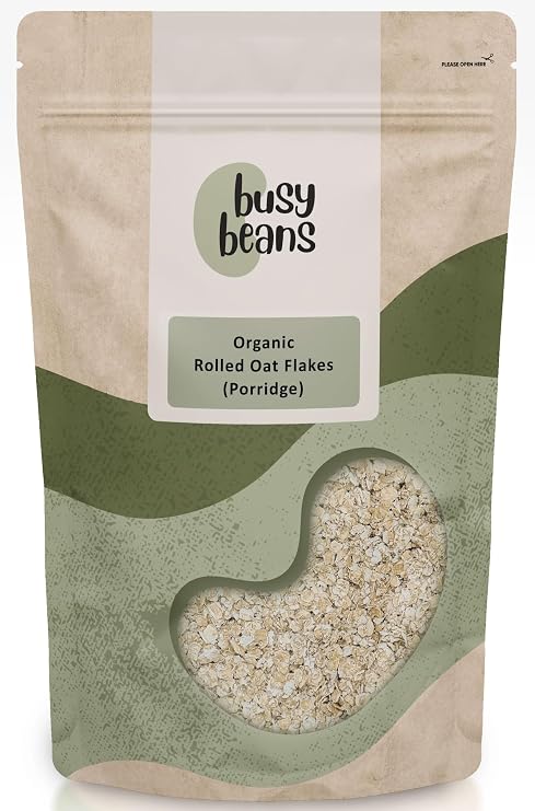 Organic Rolled Oat Flakes - Certified Organic- by Busy Beans Organic (3kg)