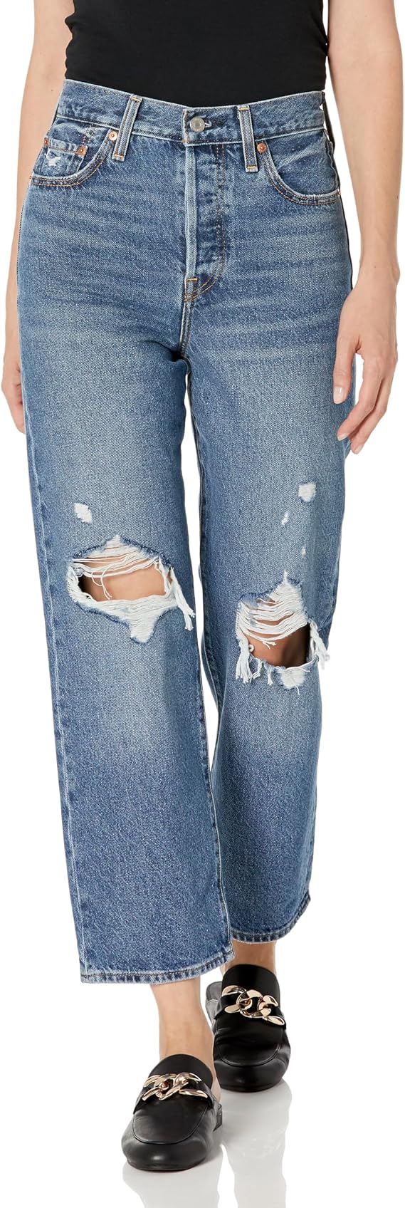Levi's Womens Ribcage Straight Ankle