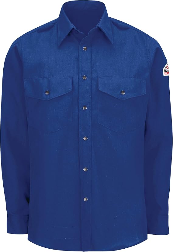 Bulwark Flame Resistant 6 oz Nomex IIIA Snap-Front Uniform Shirt
