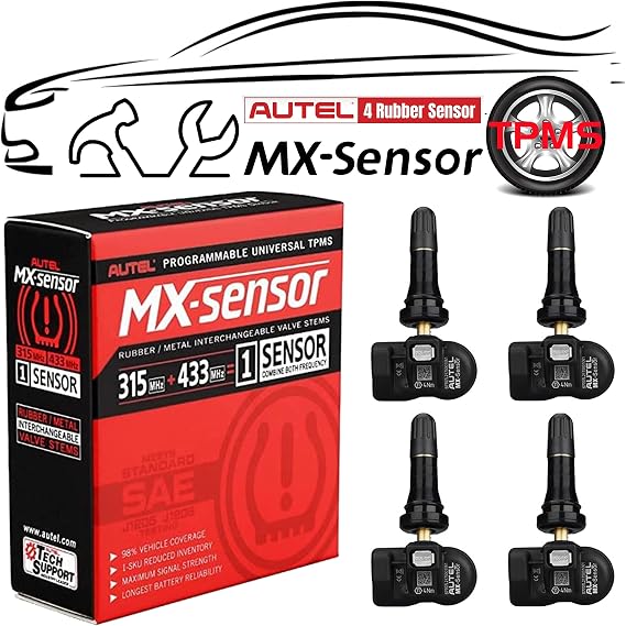 Autel MX-Sensor TPMS 315/433MHz Programmable Universal Tire Pressure Sensor