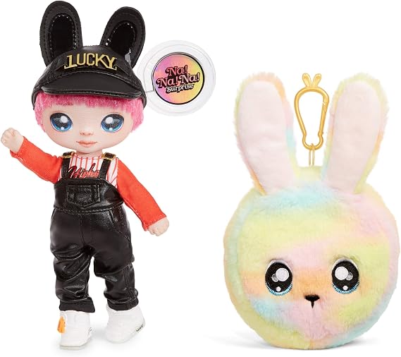 MGA Entertainment Na! Na! Na! Surprise 2-in-1 Fashion Doll and -Plush Purse Series 3 Jeremy Hops , Black