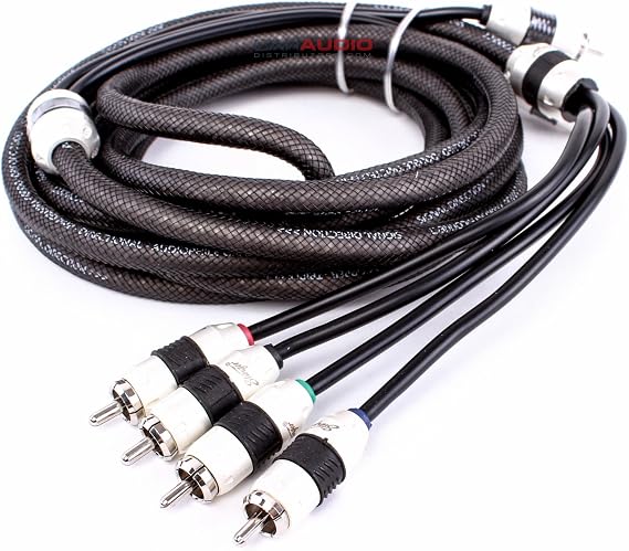 Stinger SI8412 12-Foot 4-Channel 8000 Series Audiophile Grade RCA Interconnect Cable
