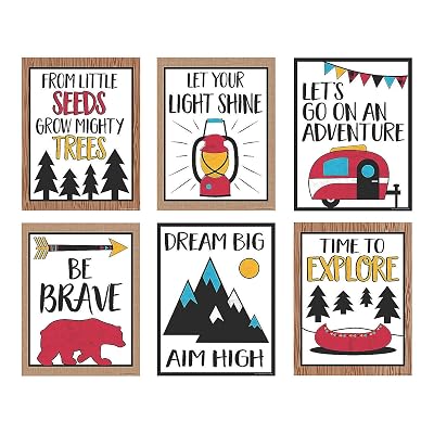 Fun Express Adventure Motivational Posters - VBS Vacation Bible School SuppliesDecor - Classroom Decor - 6 Pieces