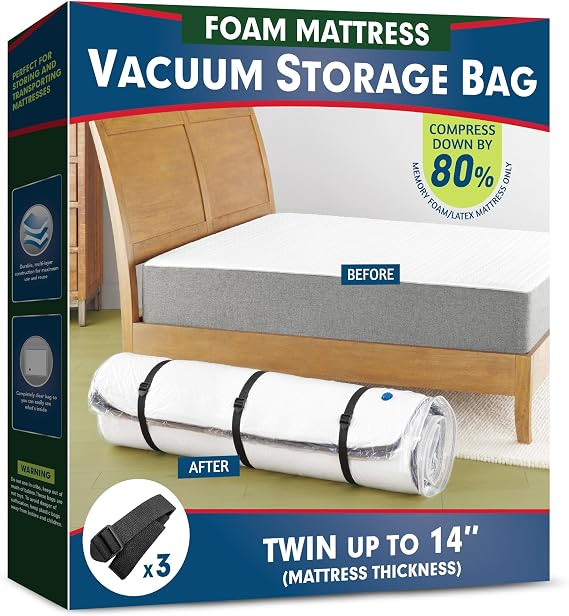 Vacuum Mattress Bag for Memory Foam and Latex
