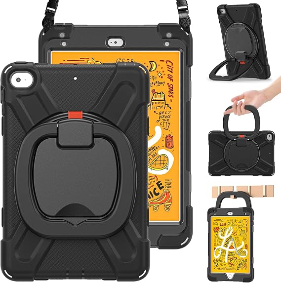 BRAECN for iPad mini 5 Case 2019, iPad mini 4 Case 2015 - Black