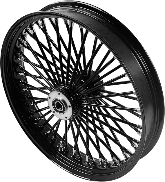 FatFlex Front Wheel for Harley Touring 2000-2007 21 Black Dual Disc