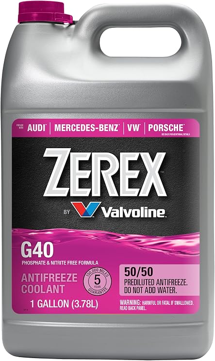 Valvoline Zerex G40 50/50 Ready-to-Use Antifreeze Coolant 1 Gallon