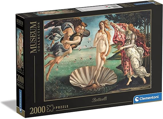 Clementoni - 32572 - Museum Collection Puzzle - Birth Of Venus - Jigsaw Puzzle 2000 Pieces, Made In Italy, Jigsaw Puzzle For Adults