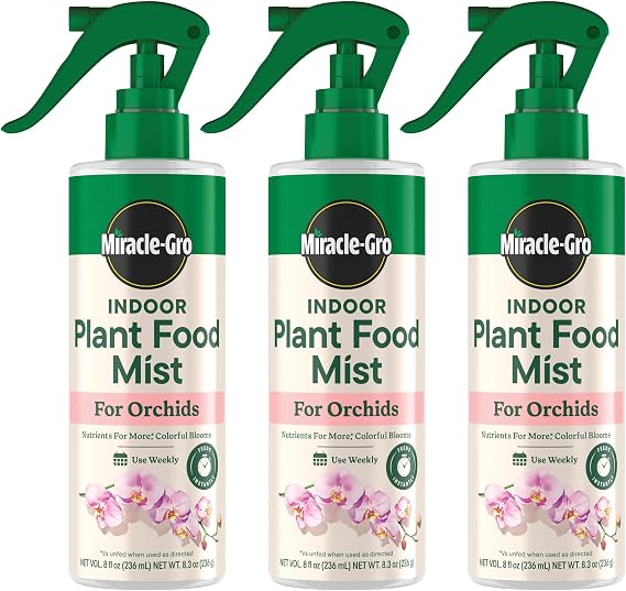 Miracle-Gro Indoor Plant Food Mist for Orchids, 8 fl. oz. (3-Pack) | Orchid Plant Food