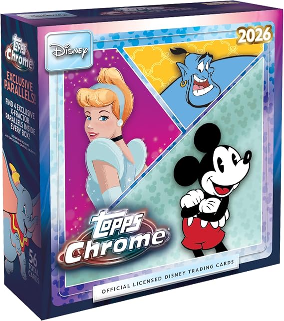 2026 Topps Chrome Disney - Factory Sealed - Mega Box