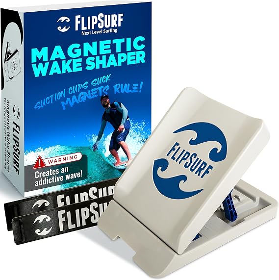 Wake Shaper for Wakesurfing - Easier Magnetic Attachment Let's You Switch Sides in Seconds | Adjustable Angle Wakeshaper, Floating Wakesurf Creator, Collapsible for Easy Storage
