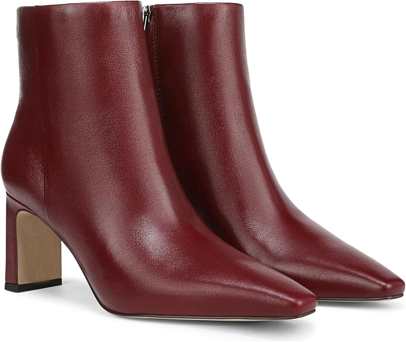 Suede Ankle Boots for Women Pointed Toe Chunky Heeled Booties Short Boots