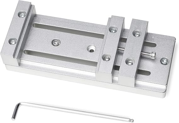 FoxAlien Mini Low Profile Bench Vise Workholding Clamp Work Table for FoxAlien 3018, Masuter 3, Masuter Pro, 3S, XE-PRO, WM-3020 Vasto CNC Router Machine