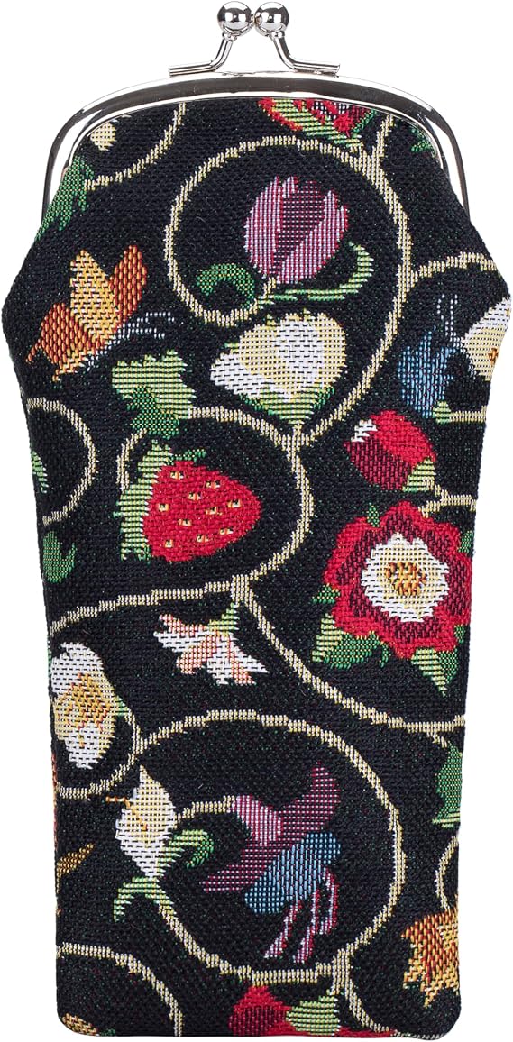 Signare Tapestry Glasses Case for Women Eyeglass Pouch With Jacobean Dream Design (GPCH-JACOB)