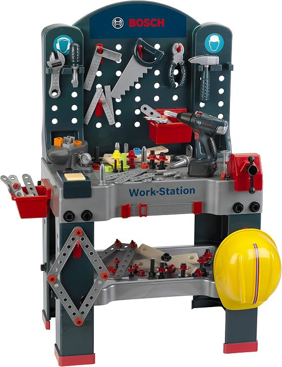 Klein Bosch Workstation Workbench - Kids Tool Set with Sounds