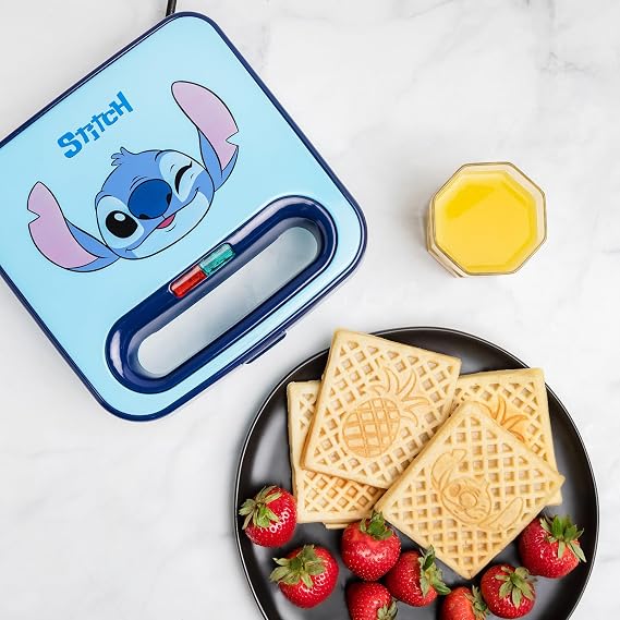 Uncanny Brands Disney Lilo and Stitch Waffle Maker - Make Lilo and Stitch Waffles - Kitchen Appliance