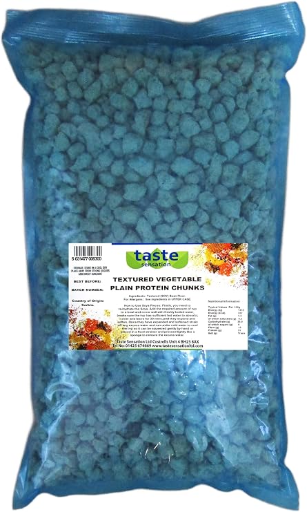 Textured Vegetable (Soy) Protein Natural Chunks 1.8kg