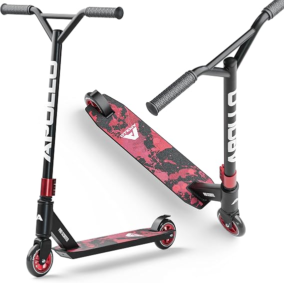APOLLO Pro Scooter Genius 4.0 - Pro Scooters for Teens, Adults and Kids - Cool Trick Scooters for Stunts, Freestyle Stunt Scooter, BMX Scooter, 220LBS