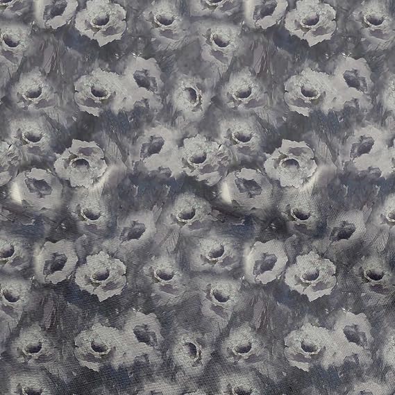 oneOone Rayon Blue Fabric Abstract Floral Dress Material Fabric Print Fabric By The Yard 56 Inch Wide-789