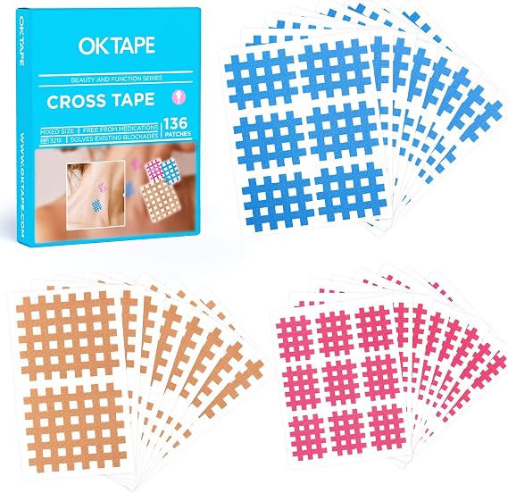 OK TAPE Cross Tape for Muscle Trigger Points and Acupuncture Points 136PCS