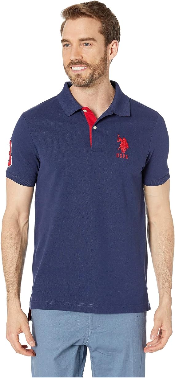 U.S. Polo Assn. Men's Short Sleeve Polo Shirt with Applique