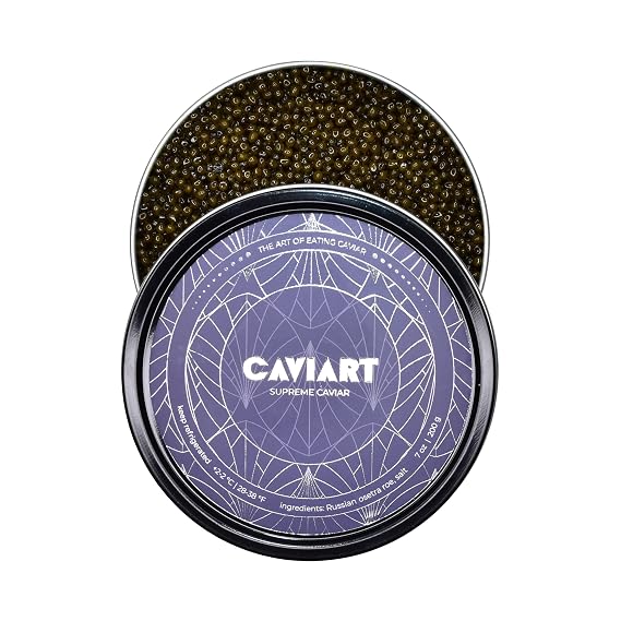 Caviart Supreme Diamond (Russian) Sturgeon Caviar, Premium Quality 7 oz | 200 g