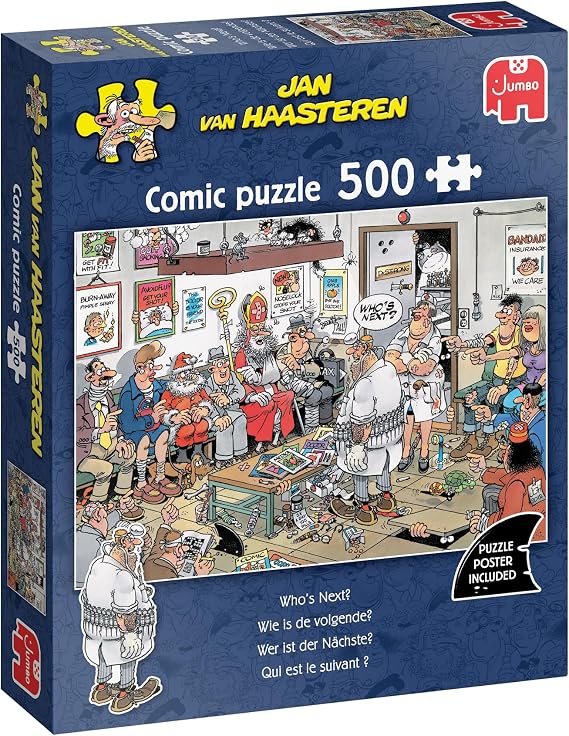 Jan Van Haasteren - Who is The Next - 500 Piece Puzzle - Puzzle for Adults