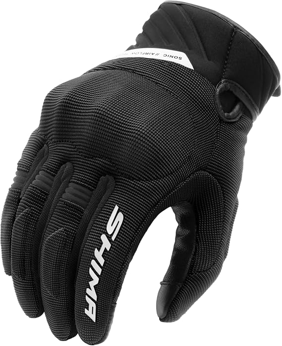 SHIMA Sonic Motorcycle Gloves Men Women Textile Leather Short Summer Biker Armoured Protectors Powersports Motorsport