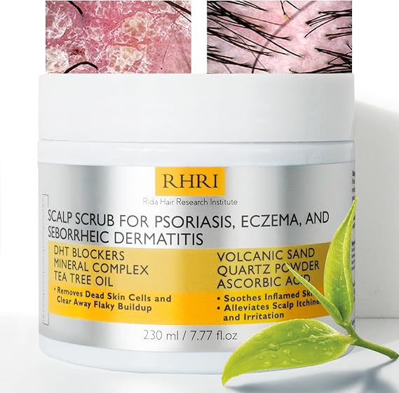 Anti Fungal Pre Shampoo Scalp Scrub for Psoriasis & Eczema, 7.7 Fl Oz