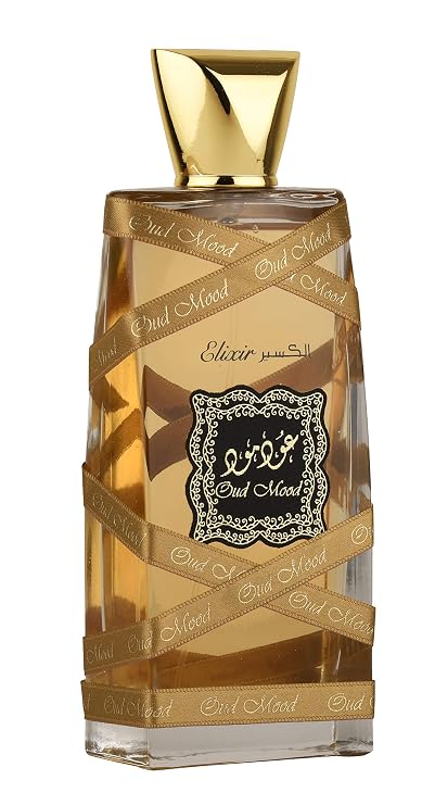 Lattafa Perfumes Oud Mood Elixir for Unisex Eau de Parfum Spray, 3.4 Ounce