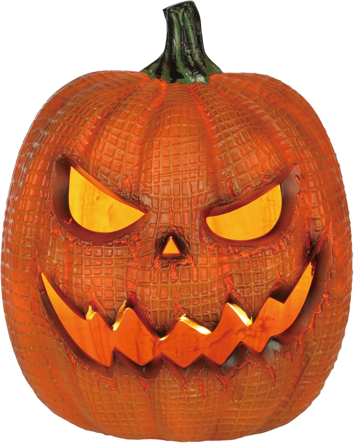 Seasons Eerie Light Up Pumpkin, 11"