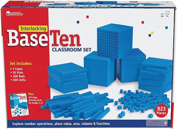 Learning Resources Interlocking Base Ten Classroom Set