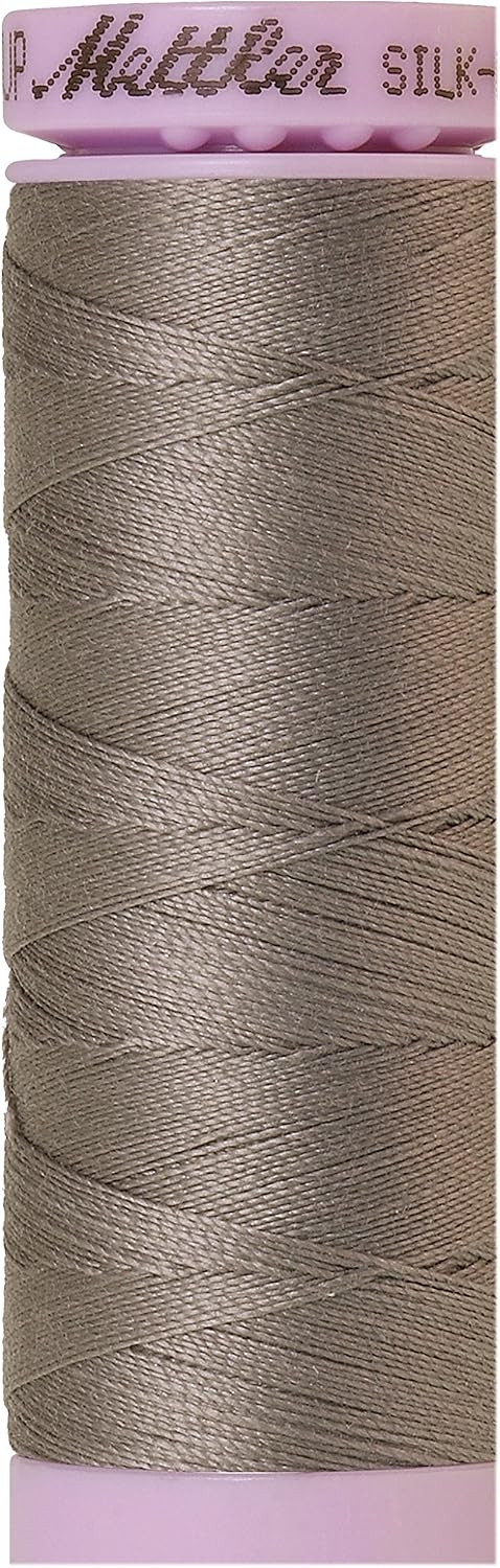 Mettler Silk-Finish Solid Cotton Thread, 164 yd150m, Rain Cloud