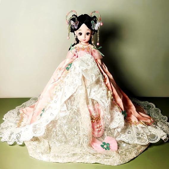 BJD Ball Joint Doll 1/6 Figure Full Set Original Design Ball-jointed Movable Doll Full Set Pre-made Figure Height Approx. 11.8-13.8 inches 30-35 cm with 12 Movable Mechanical Joints