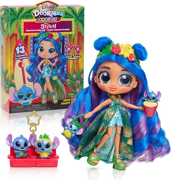 Disney Doorables ADOORBS Deluxe Stitch Superfan Doll, 2 Exclusive Figures
